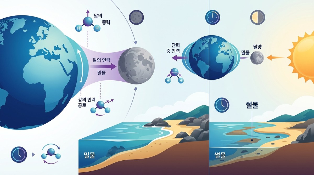 달이 바다를 움직이는 힘: 조수 간만의 차를 과학적으로 설명하다